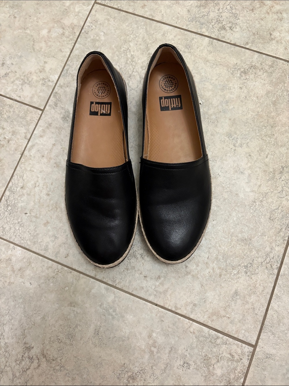 Fitflop Black Slip-On Flats